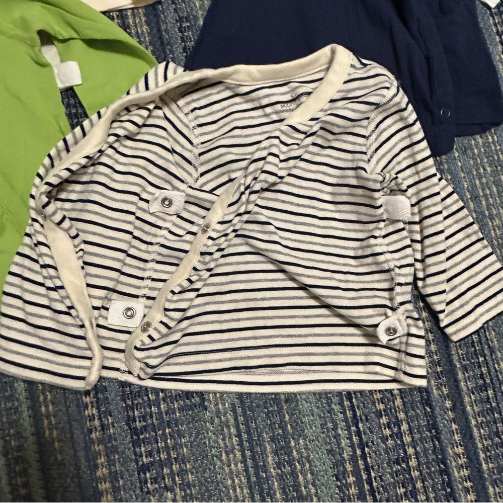 Lot of 4 Baby Long Sleeve Organic Cotton Tops Hanna Andersson m - Picture 2 of 12